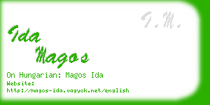 ida magos business card